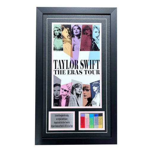 Taylor Swift Authentic Eras Tour Concert Used Confetti Framed Poster Un Signed