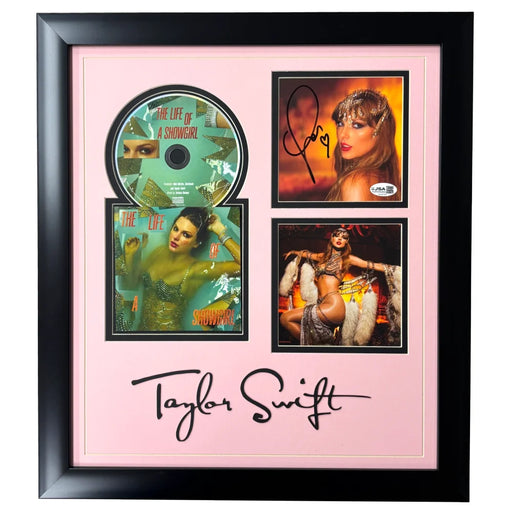 Taylor Swift Autograph – Signed Life of a Showgirl CD Collage Framed (JSA)