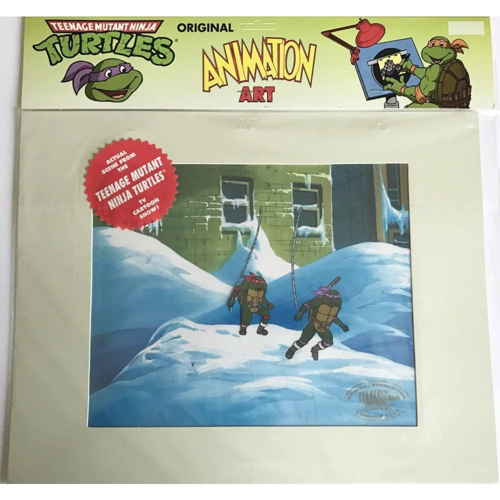 Teenage Mutant Ninja Turtles Hand Painted Animation Cel Raphael Donatello #2