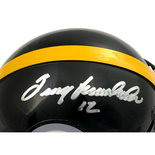 Terry Bradshaw Signed Pittsburgh Steelers Mini Helmet COA Player Holo Autograph