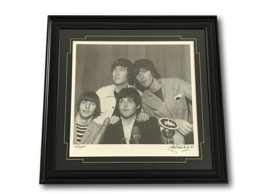 The Beatles 1965 Original Press Photo #D/2500 Hand Signed John Rowlands Framed