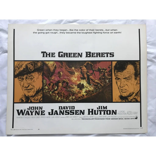 ’The Green Berets’ 1968 Original Movie Poster First Issue 22X28 John Wayne