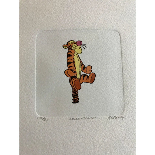 Tigger Etching Artwork Sowa & Reiser #D/500 Disney Hand Painted Winnie The Pooh