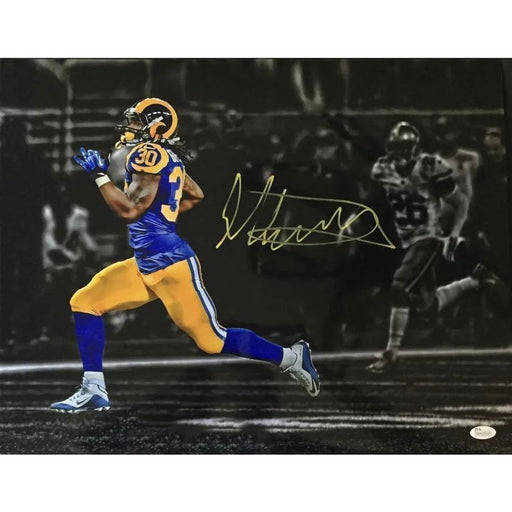 Todd Gurley Signed La Rams 16X20 Photo Framed JSA COA Autograph Los Angeles