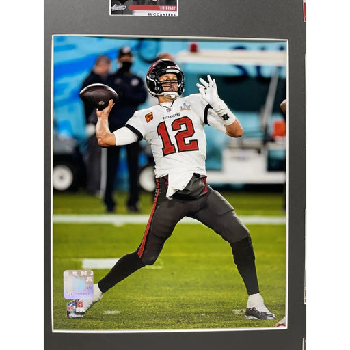 Tom Brady Framed 10 Football Card 8x10 Collage Lot Patriots Buccaneers