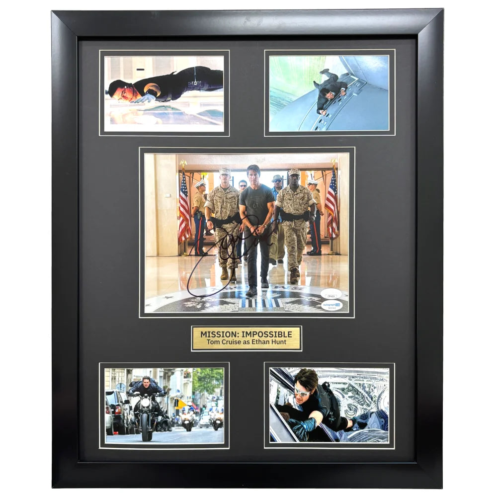 Tom Cruise Signed 8x10 Photo Framed JSA COA Mission Impossible Autograph