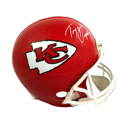 Tony Gonzalez Signed Kansas City Chiefs Full Size Helmet JSA COA Autograph