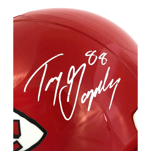 Tony Gonzalez Signed Kansas City Chiefs Full Size Helmet JSA COA Autograph