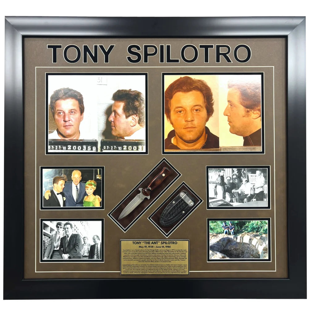 Tony Spilotro Boot Knife Artifact Framed Family COA Mafia Casino Las Vegas