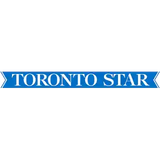 Toronto Star logo featuring white text on a blue banner with pointed ends.