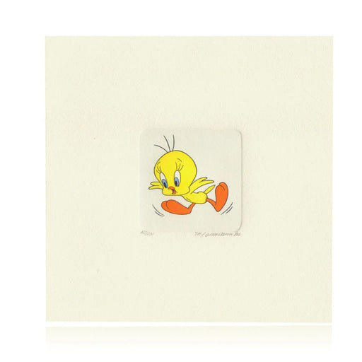 Tweety Etching Artwork Sowa & Reiser #D/500 Looney Tunes Hand Painted Flying