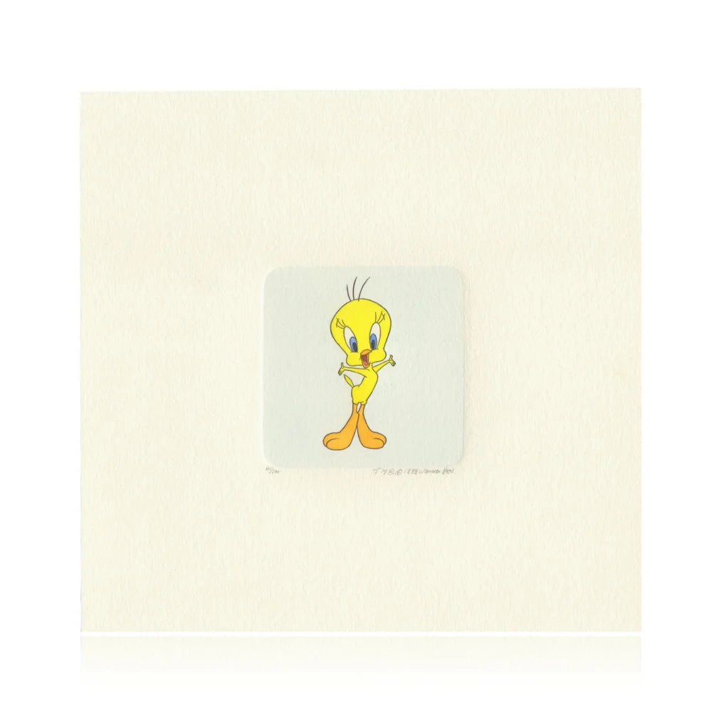 Tweety Etching Artwork Sowa & Reiser #D/500 Looney Tunes Hand Painted Happy