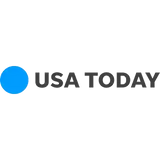 USA TODAY logo in black text with a blue circular dot to its left.