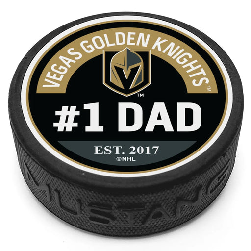 Vegas Golden Knights #1 Dad Textured Puck