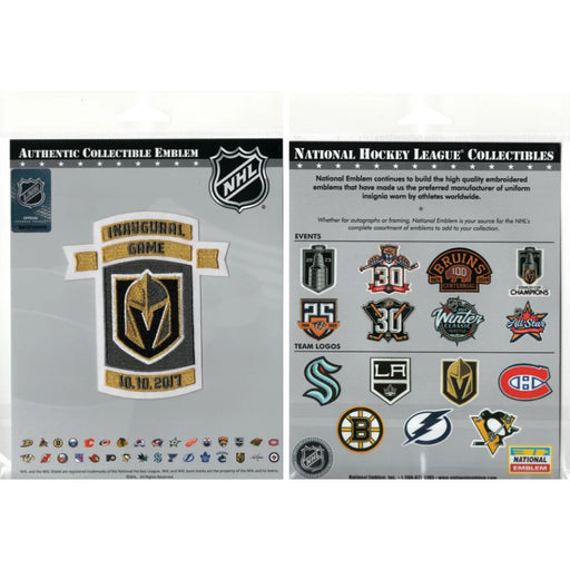 Vegas Golden Knights 10.10.2017 Inaugural Game Official Patch Season - 1st Home