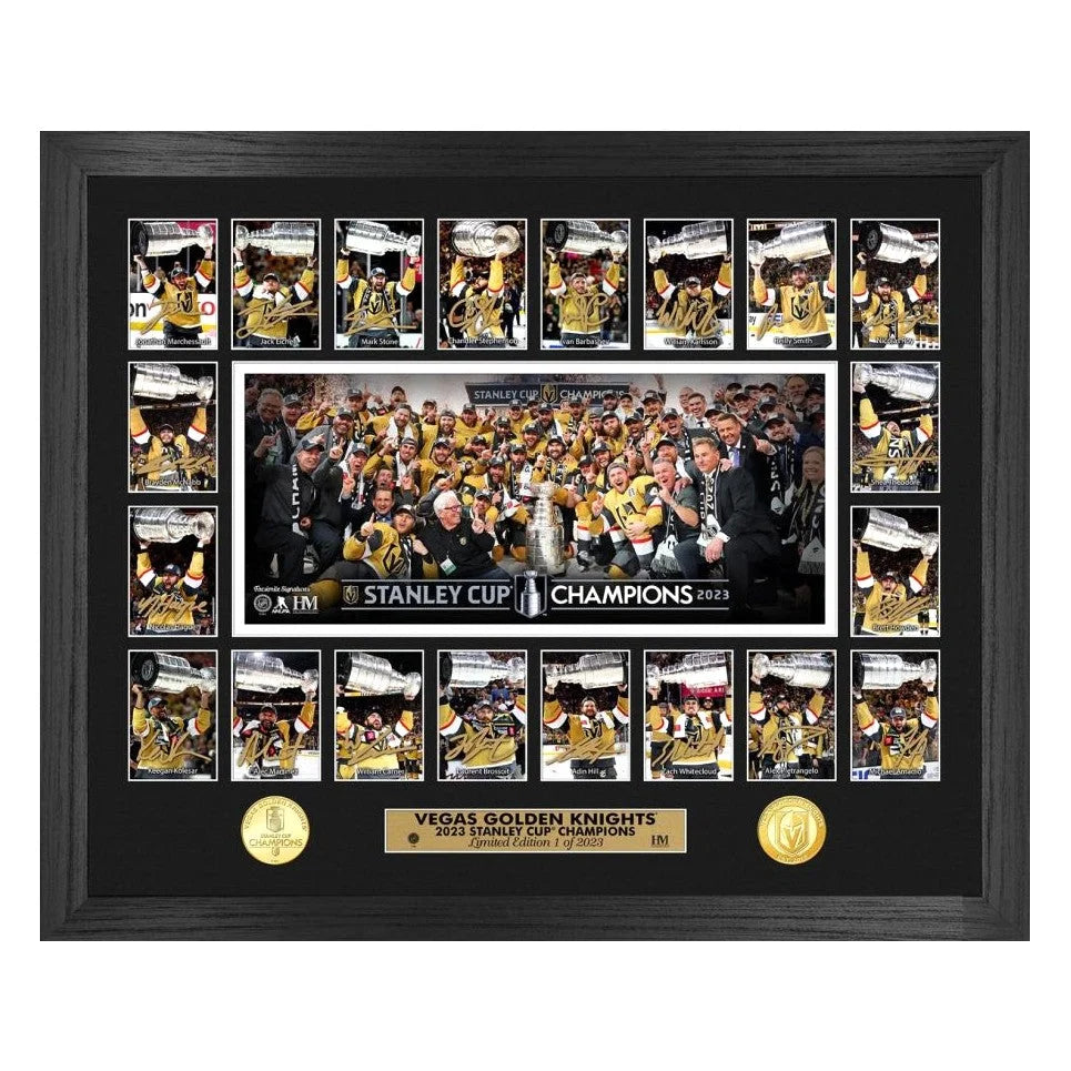 Vegas Golden Knights 2023 NHL Stanley Cup Champions Memorable Moments Photo Collage