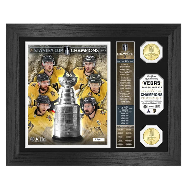 Vegas Golden Knights 2023 Stanley Cup Champions Framed 5 x 7 Collage with Jersey Patch