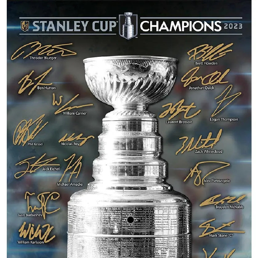 Vegas Golden Knights 2023 Stanley Cup Champions Trophy Framed Collage  #D/5000 Memorabilia