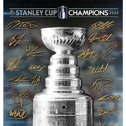 Vegas Golden Knights 2023 Stanley Cup Champions Trophy Framed Collage #D/5000