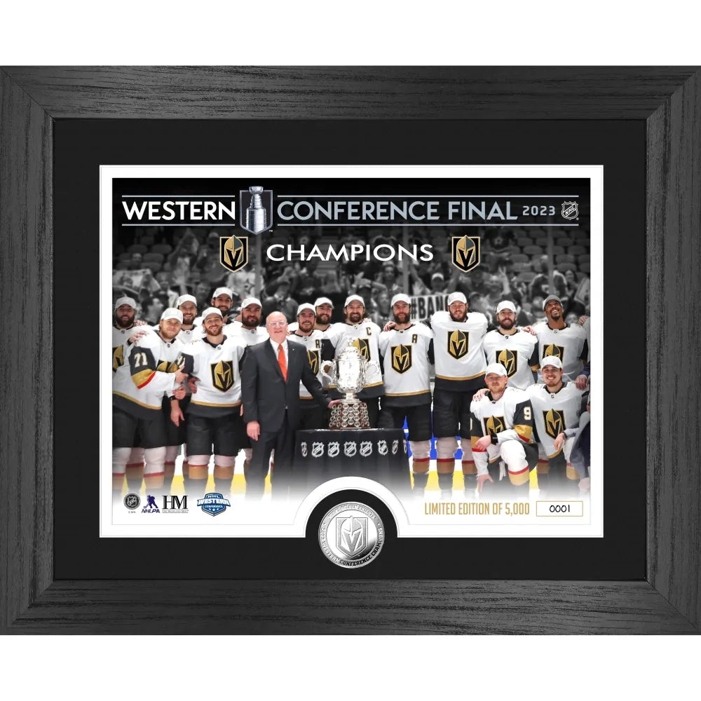 Vegas Golden Knights 2023 Stanley Cup Western Conference Champions Coin Framed