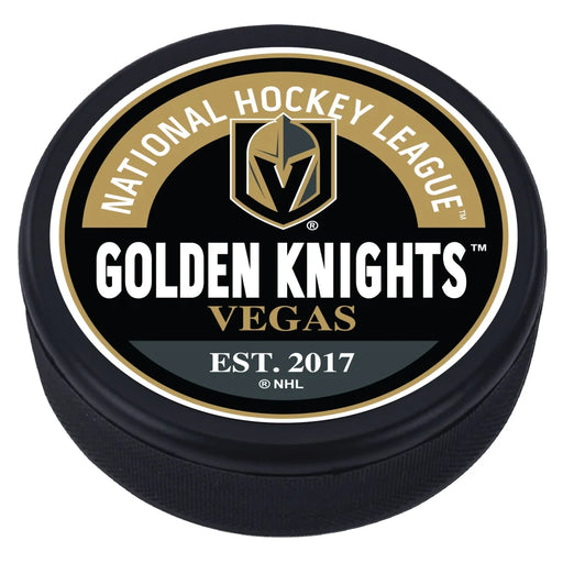 Vegas Golden Knights Block Textured Puck