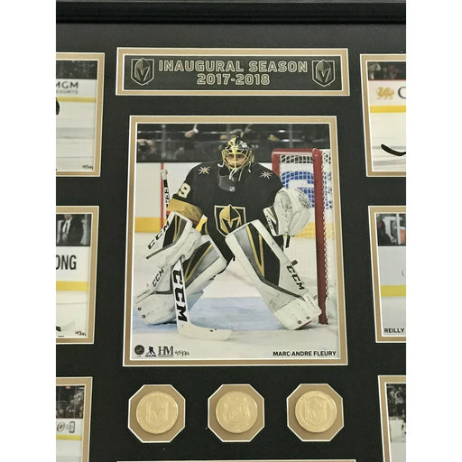 Vegas Golden Knights Inaugural Season Framed Collage #D/99 Fleury Karlsson Neal