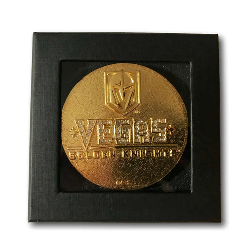 Vegas Golden Knights Limited Edition Collectors Gold Puck VGK Rare from Team!