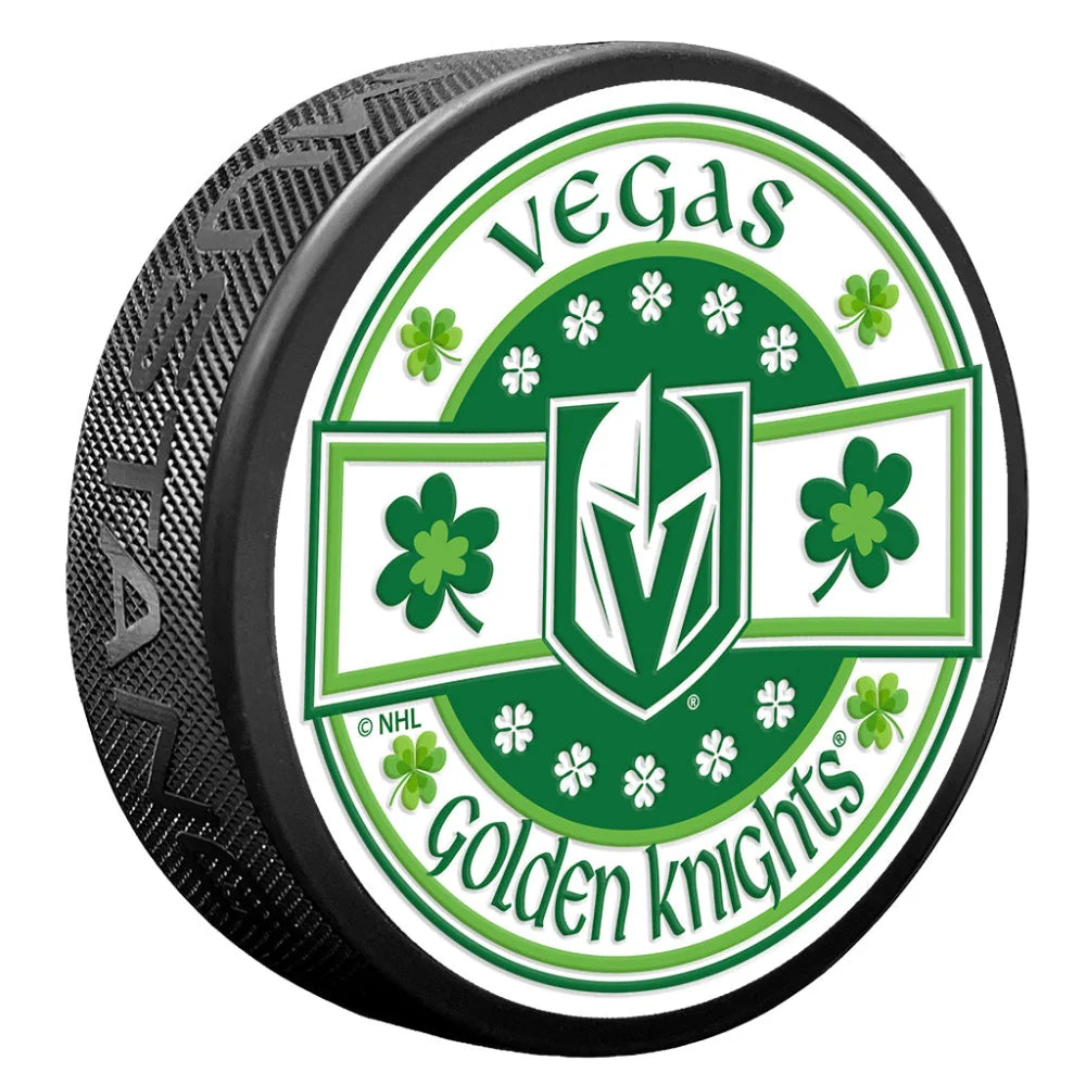 Vegas Golden Knights Lucky St. Patrick’s Day Puck