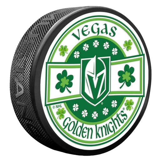 Vegas Golden Knights Lucky St. Patrick’s Day Puck