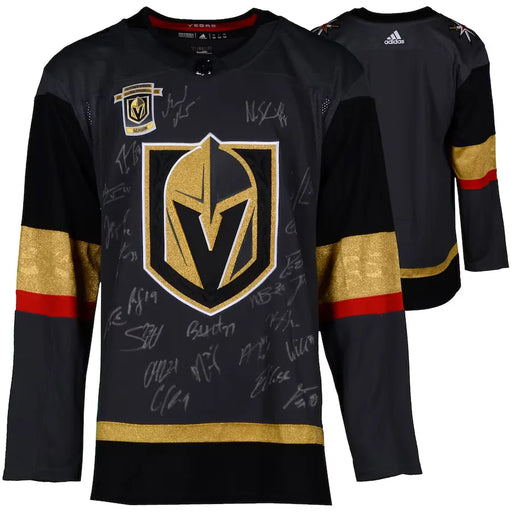 Vegas Golden Knights Team Signed Grey Jersey #D/200 COA Fleury Neal + 21 VGK