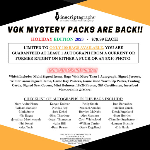 Vegas Hockey Mystery Autograph Packs