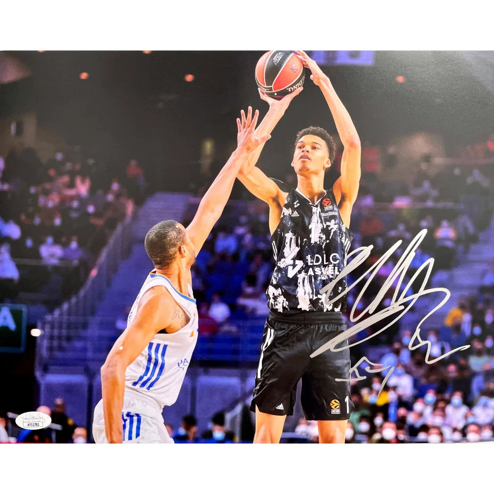 Victor Wembanyama Autographed 11x14 Photo JSA COA Signed France San Antonio Spurs