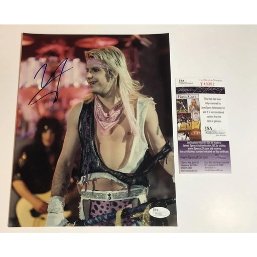 Vince Neil Signed 8X10 Photo JSA COA Motley Crue 8X Autograph Sixx Lee Mars Neal