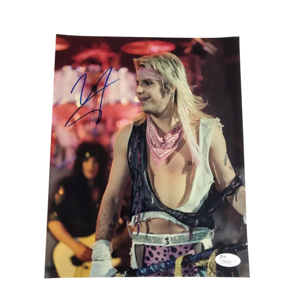 Vince Neil Signed 8X10 Photo JSA COA Motley Crue 8X Autograph Sixx Lee Mars Neal