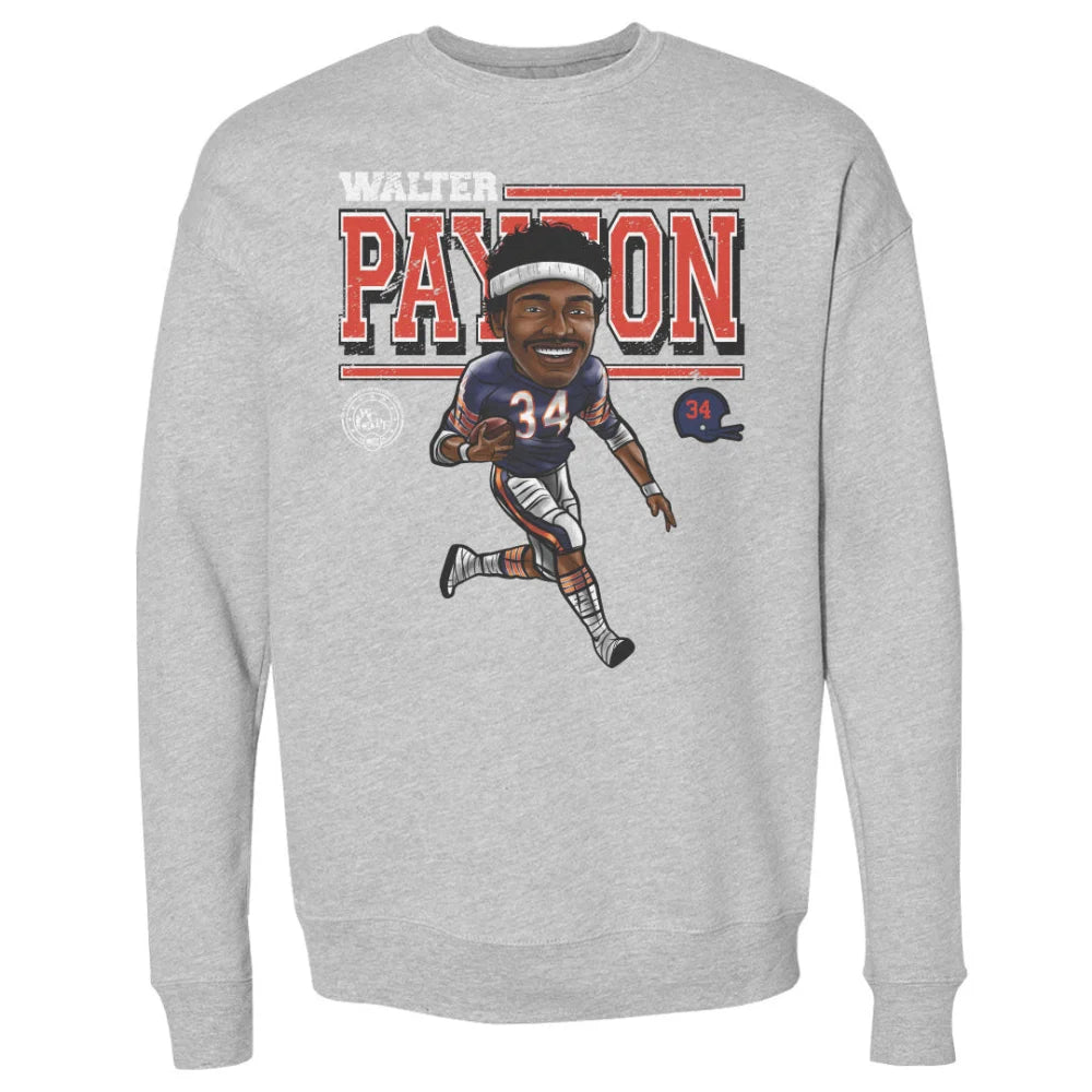 Walter Payton Cartoon WHT