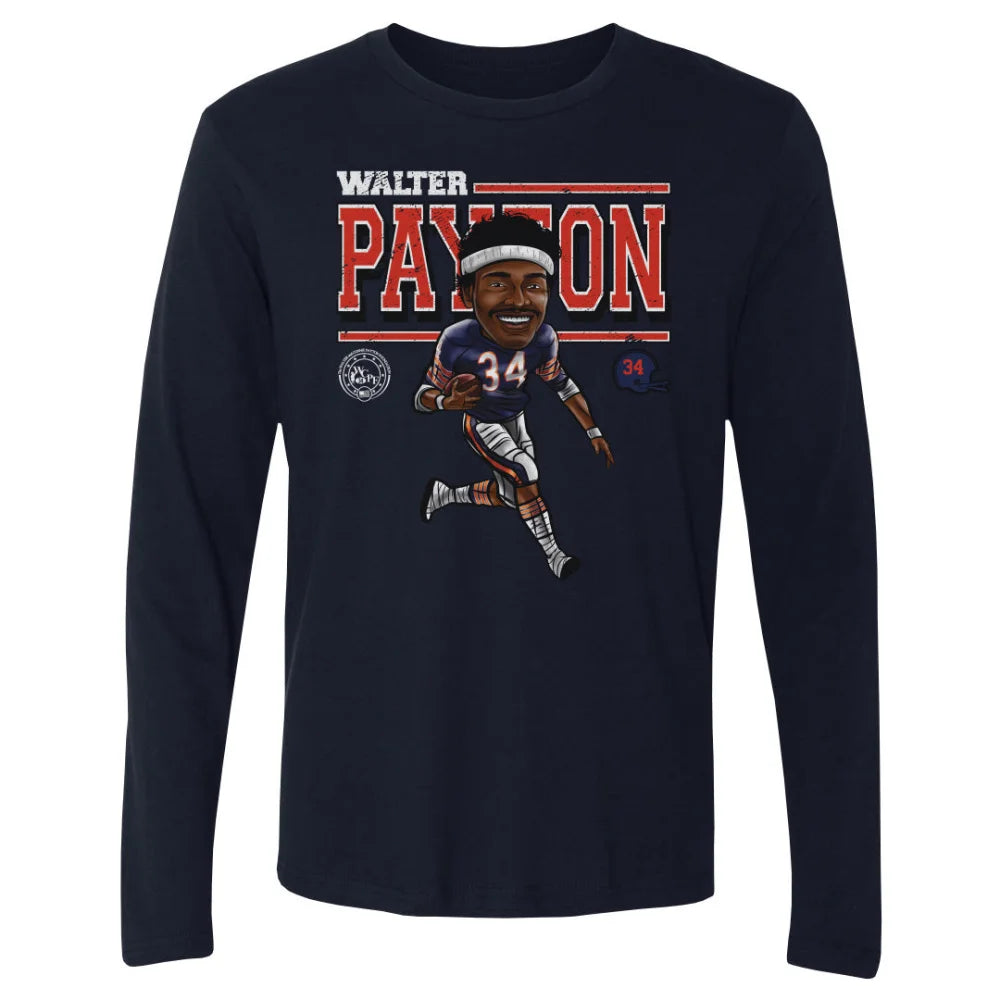 Walter Payton Cartoon WHT