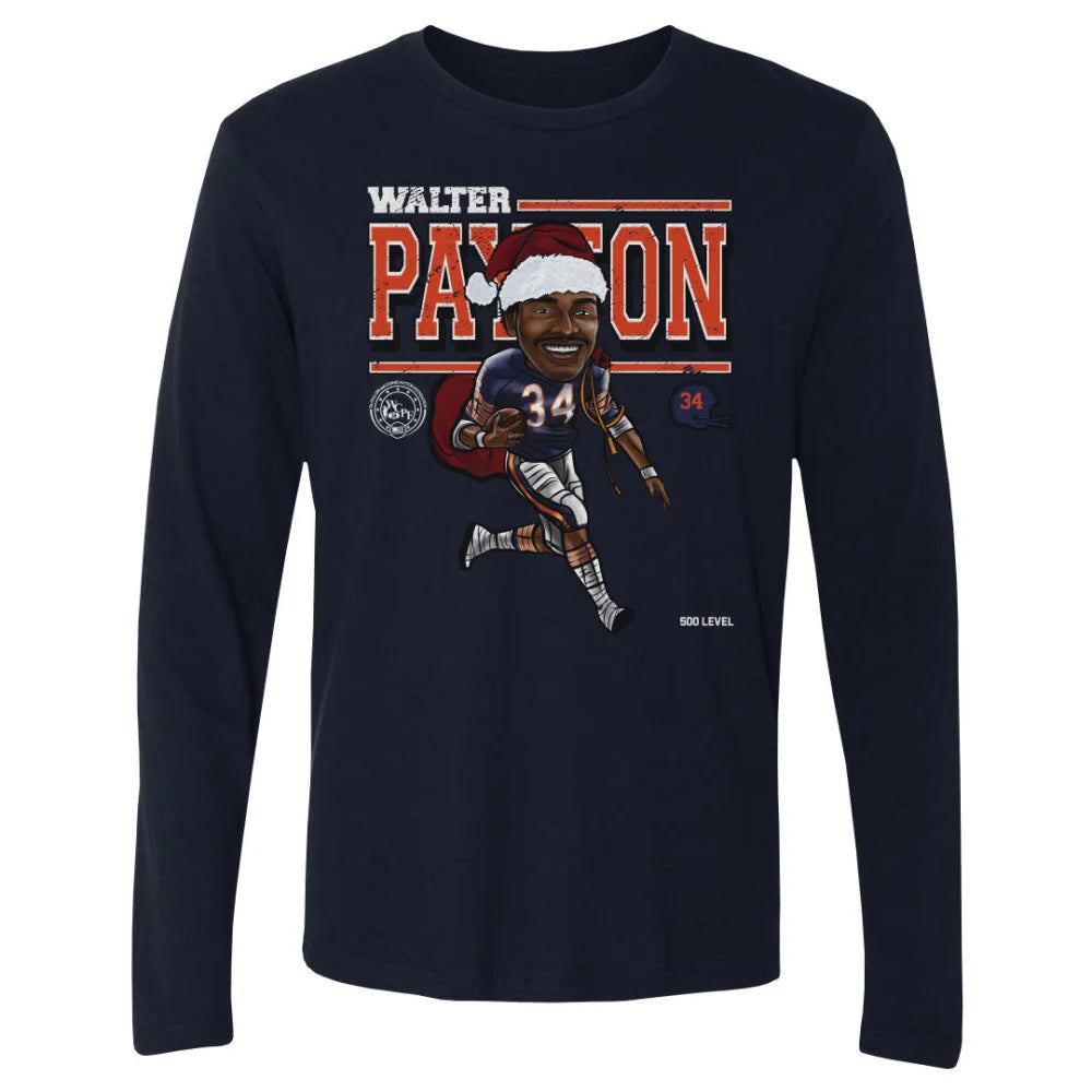 Walter Payton Chicago Cartoon Santa Hat WHT