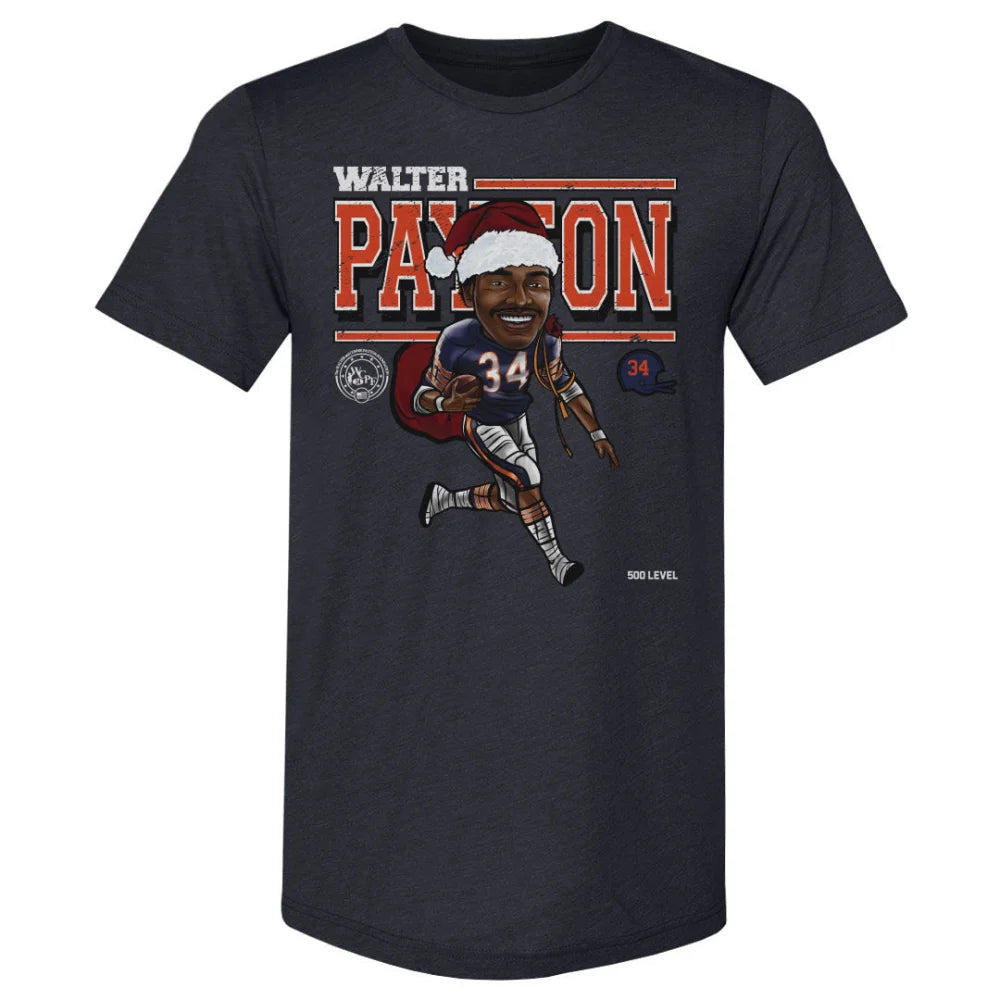 Walter Payton Chicago Cartoon Santa Hat WHT