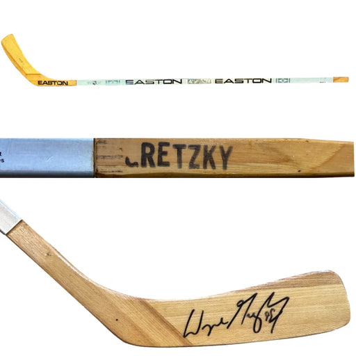 Wayne Gretzky Autograph Easton Hockey Stick Signed Beckett Rangers Oilers Kings