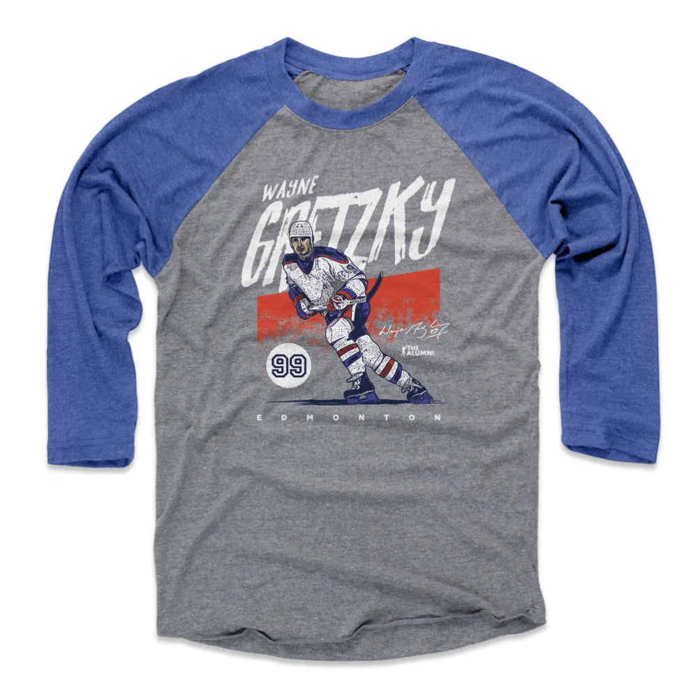 Wayne Gretzky Edmonton Grunge WHT