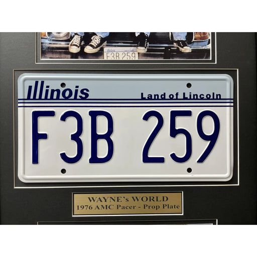 ’Wayne’s World’ Dana Carvey’s Mirthmobile Movie Car License Plate Framed Memorabilia Garth