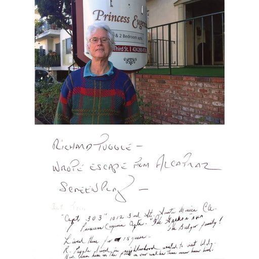 Whitey Bulger Hand Written Letter Photo Signed ’Alcatraz / On the Run’ JSA COA from Cellmate