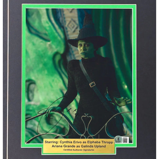 Wicked Ariana Grande / Cynthia Erivo Signed Framed 8x10 Photo JSA Autograph Movie 74