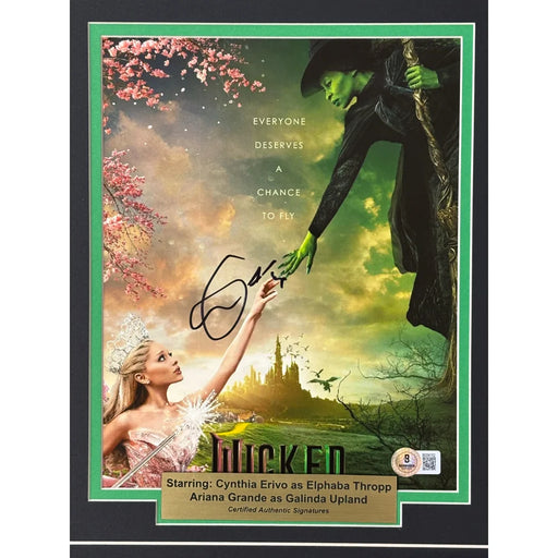 Wicked Cynthia Erivo / Ariana Grande Signed Framed 8x10 Photo Poster JSA Autograph Movie