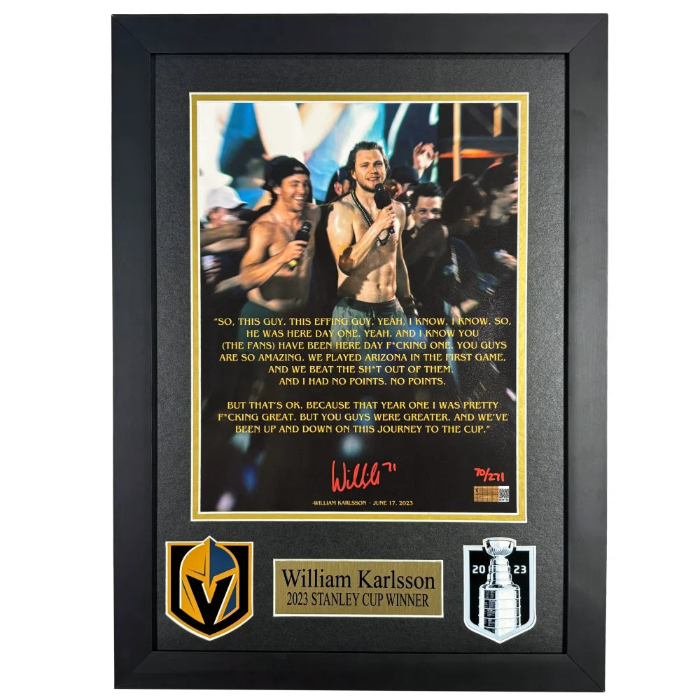 William Karlsson Vegas Autographs & Memorabilia Exclusive Collection