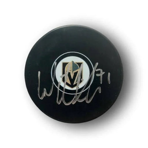 William Karlsson Signed Vegas Golden Knights Puck W/ Case COA BAS Autograph VGK