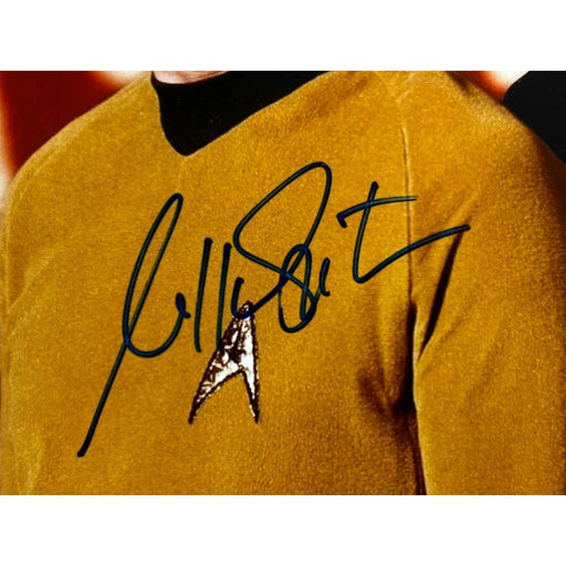 William Shatner / Leonard Nimoy Signed Star Trek 16x20 Photo Framed PSA JSA COA