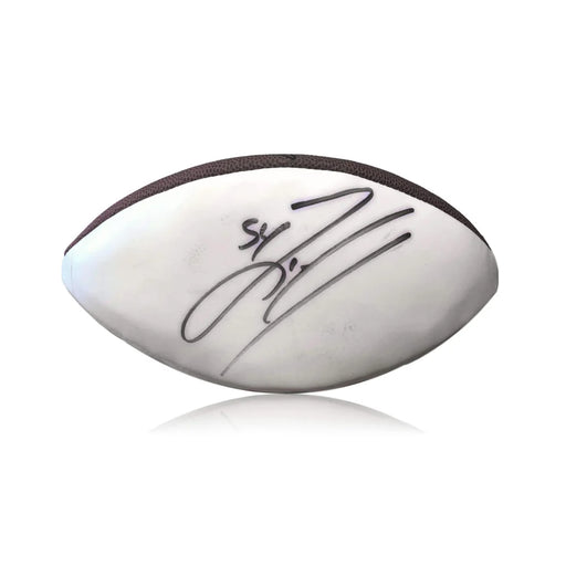 Zach Thomas Signed White Panel Football Miami Dolphins JSA COA Autograph