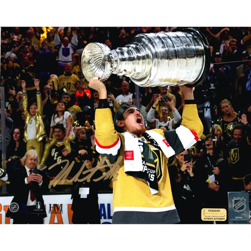 Zach Whitecloud Autographed Vegas Golden Knights 8x10 Photo COA IGM Signed Stanley Cup