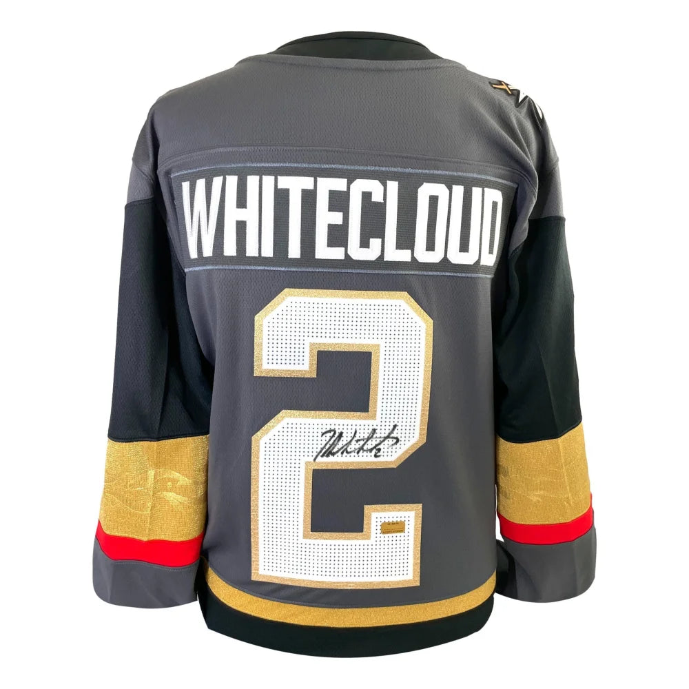 Zach Whitecloud Autographed Vegas Golden Knights Jersey COA Inscriptagraphs Signed